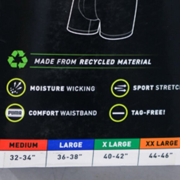 5 PACK BOXER BRIEF PERFORMANCE XL MEN'S PUMA SPORTLUXE PUMA PUMAX 미 MO - Picture 6 of 6